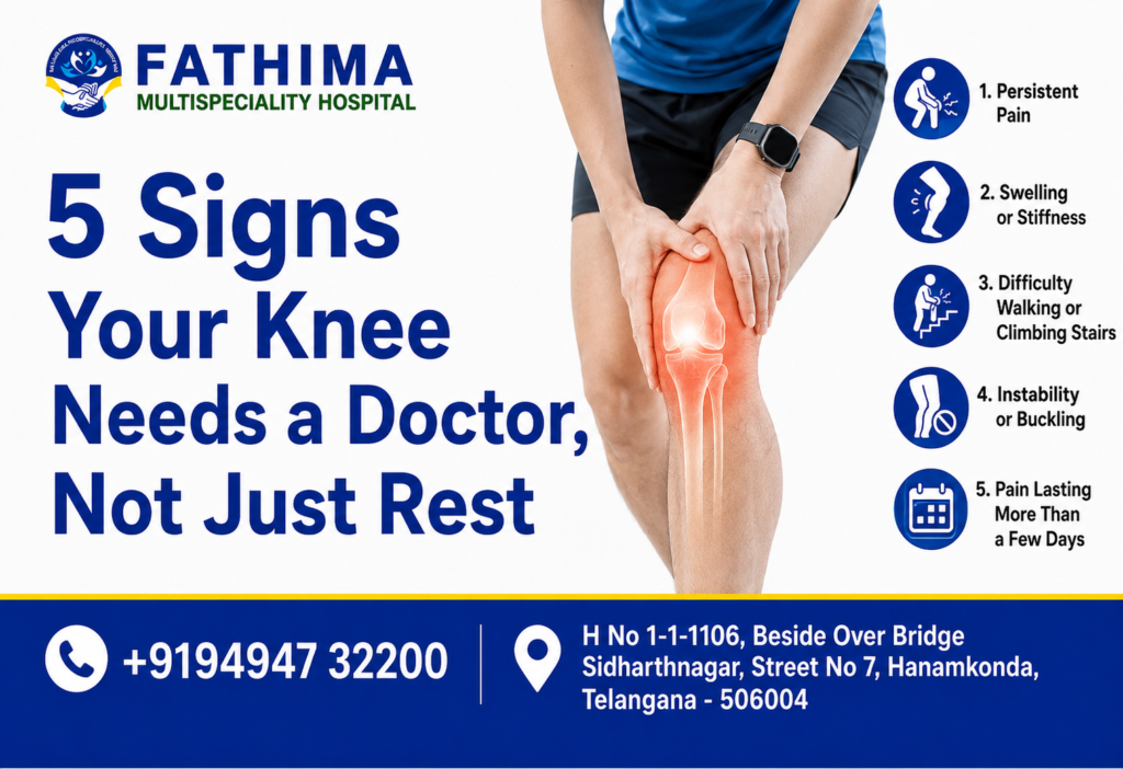 knee pain warning signs
