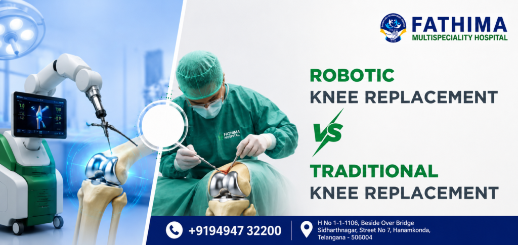 Traditional Knee Replacement vs Robotic Knee Replacement
