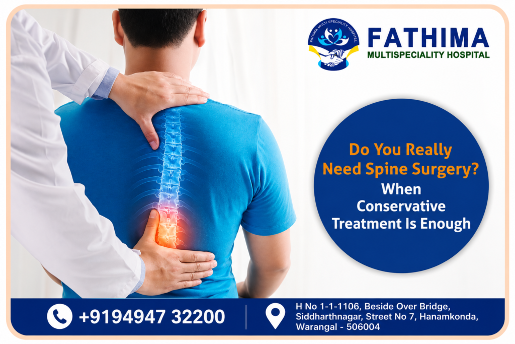 Spine treatment in warangal