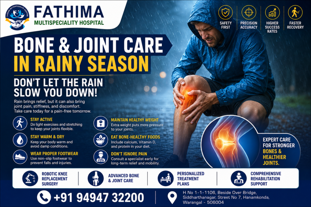 bone and joint care in rainy season