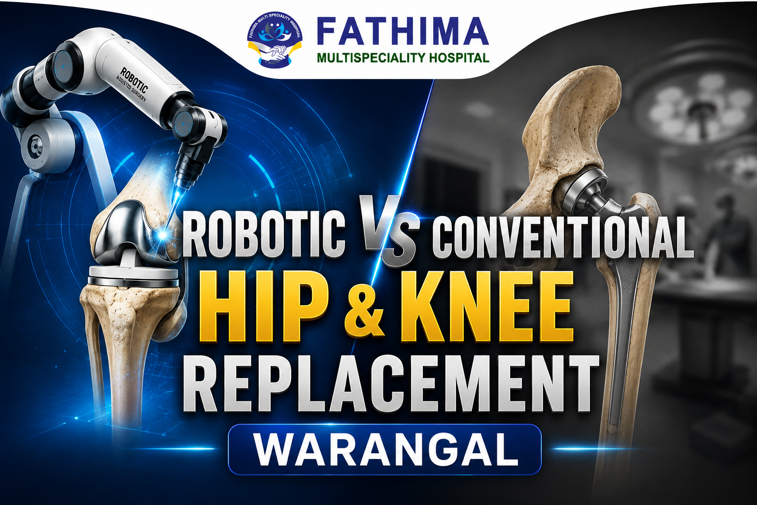 Robotic vs Conventional Knee & Hip Replacement